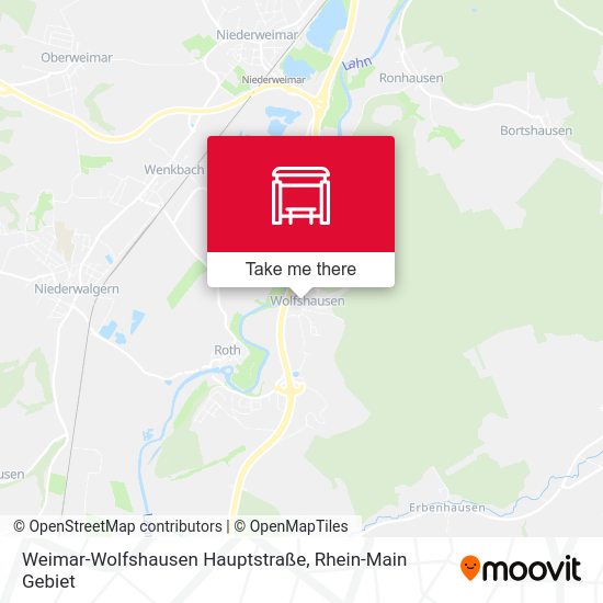 Weimar-Wolfshausen Hauptstraße map