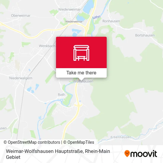 Карта Weimar-Wolfshausen Hauptstraße