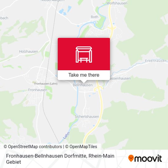 Fronhausen-Bellnhausen Dorfmitte map