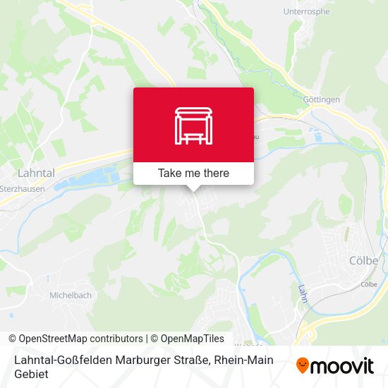 Lahntal-Goßfelden Marburger Straße map