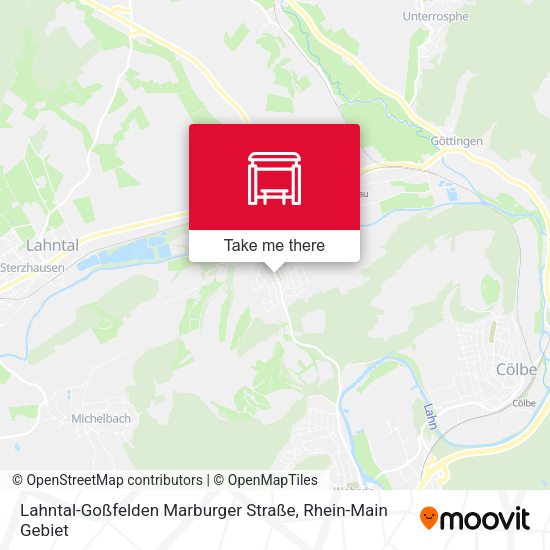 Lahntal-Goßfelden Marburger Straße map