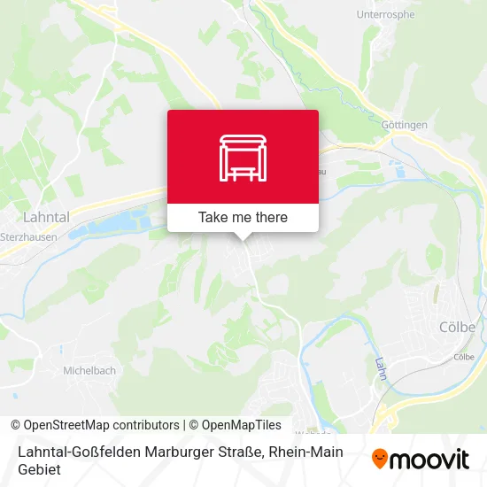 Карта Lahntal-Goßfelden Marburger Straße