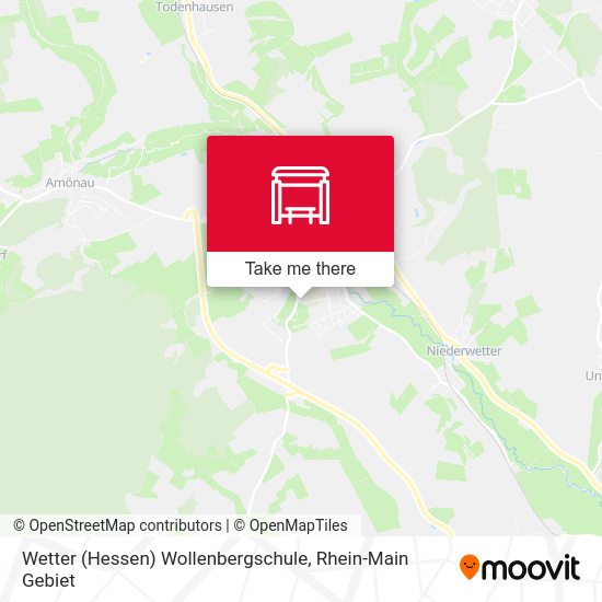 Wetter (Hessen) Wollenbergschule map