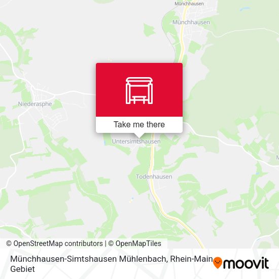 Münchhausen-Simtshausen Mühlenbach map