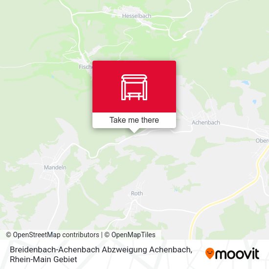 Breidenbach-Achenbach Abzweigung Achenbach map