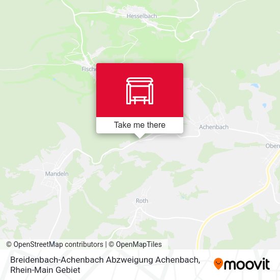 Карта Breidenbach-Achenbach Abzweigung Achenbach