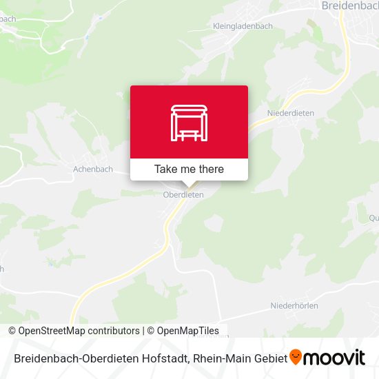 Breidenbach-Oberdieten Hofstadt map