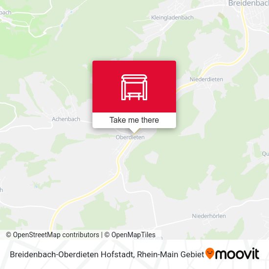Breidenbach-Oberdieten Hofstadt map