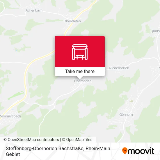 Карта Steffenberg-Oberhörlen Bachstraße