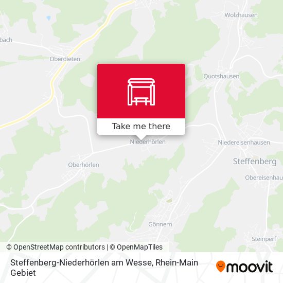 Steffenberg-Niederhörlen am Wesse map