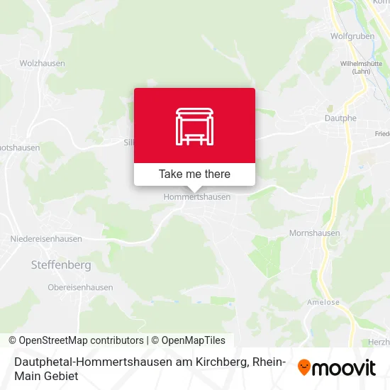 Карта Dautphetal-Hommertshausen am Kirchberg