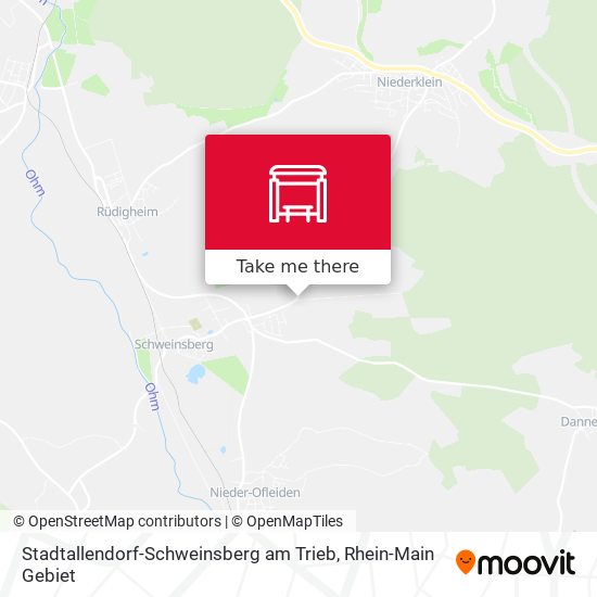 Stadtallendorf-Schweinsberg am Trieb map