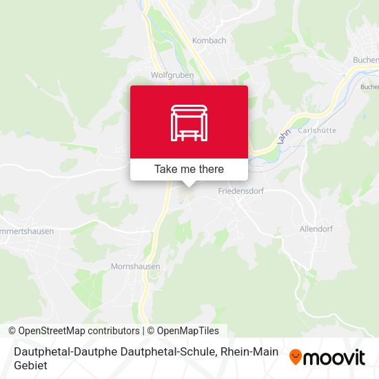Карта Dautphetal-Dautphe Dautphetal-Schule