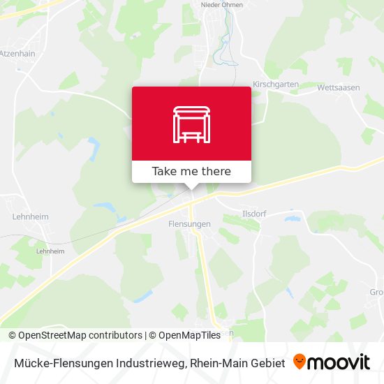 Mücke-Flensungen Industrieweg map