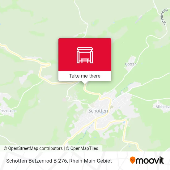 Schotten-Betzenrod B 276 map