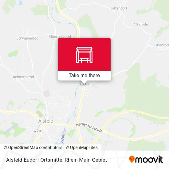 Карта Alsfeld-Eudorf Ortsmitte