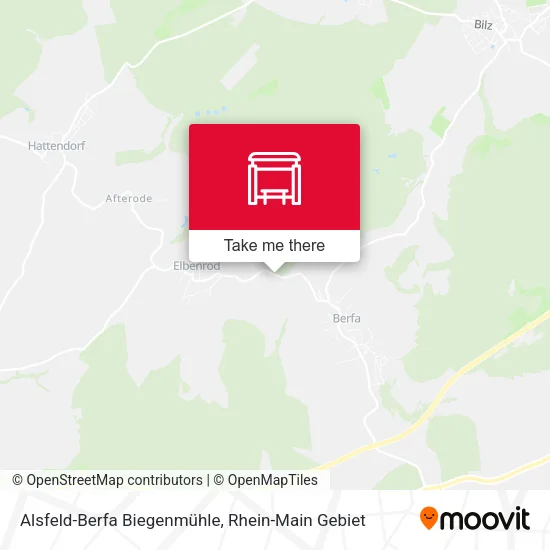 Карта Alsfeld-Berfa Biegenmühle