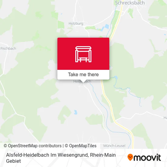 Карта Alsfeld-Heidelbach Im Wiesengrund