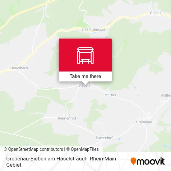 Карта Grebenau-Bieben am Haselstrauch