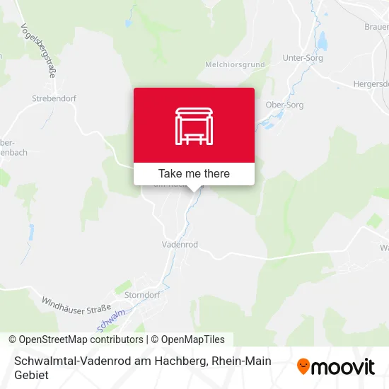 Карта Schwalmtal-Vadenrod am Hachberg