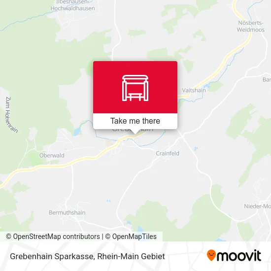 Карта Grebenhain Sparkasse