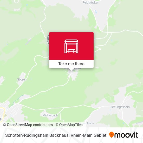 Schotten-Rudingshain Backhaus map
