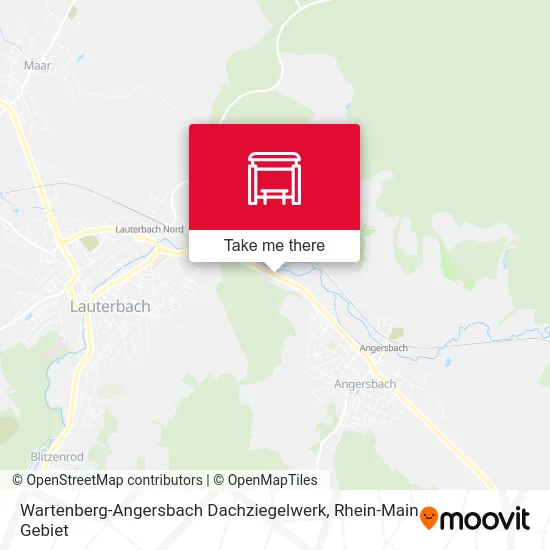 Карта Wartenberg-Angersbach Dachziegelwerk