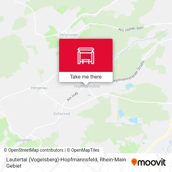 Карта Lautertal (Vogelsberg)-Hopfmannsfeld