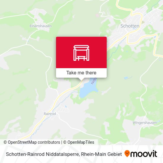 Schotten-Rainrod Niddatalsperre map