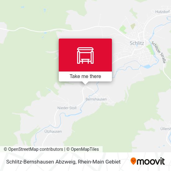 Schlitz-Bernshausen Abzweig map