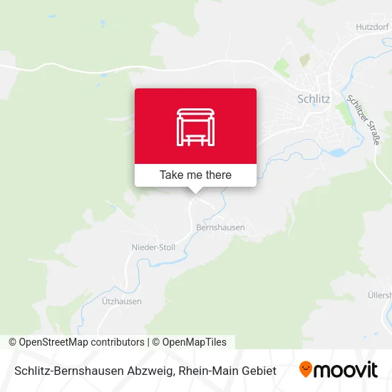 Карта Schlitz-Bernshausen Abzweig