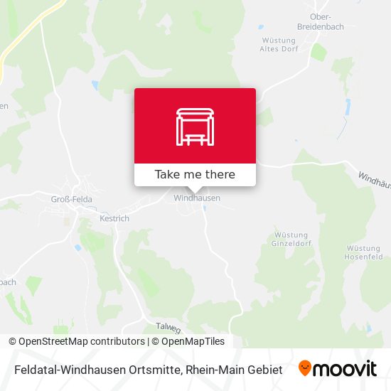 Feldatal-Windhausen Ortsmitte map