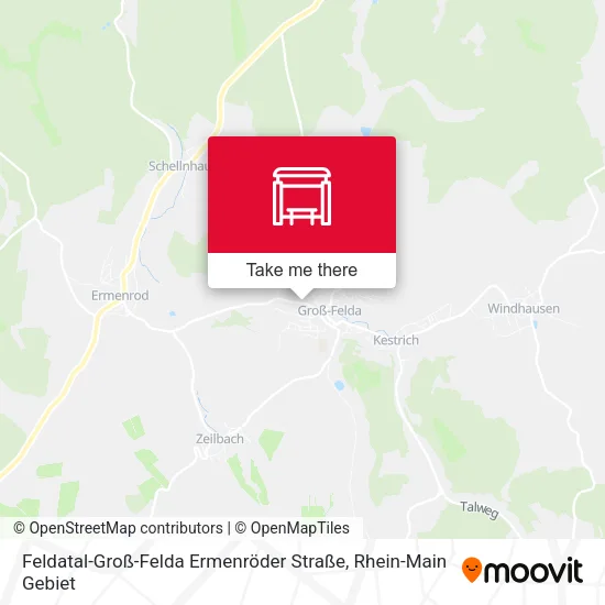 Карта Feldatal-Groß-Felda Ermenröder Straße