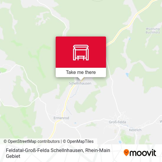 Карта Feldatal-Groß-Felda Schellnhausen