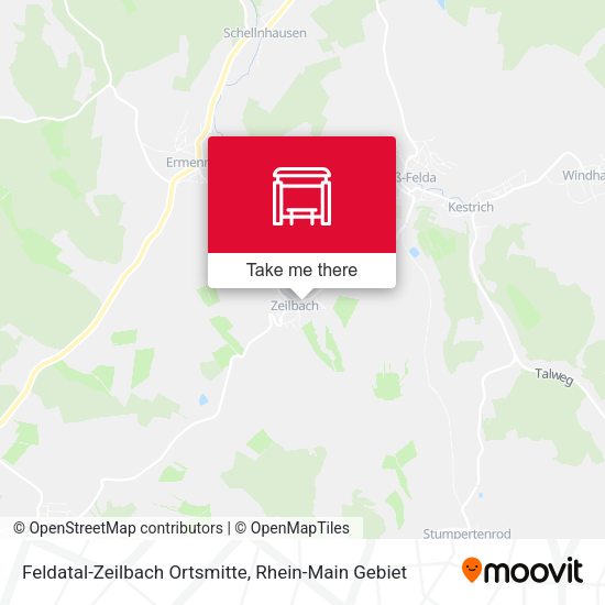 Карта Feldatal-Zeilbach Ortsmitte