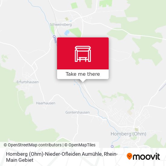 Homberg (Ohm)-Nieder-Ofleiden Aumühle map