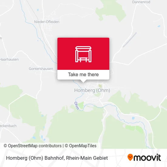 Карта Homberg (Ohm) Bahnhof