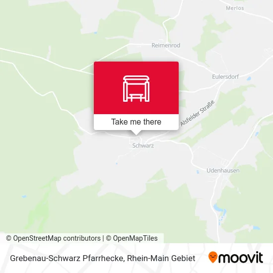Карта Grebenau-Schwarz Pfarrhecke