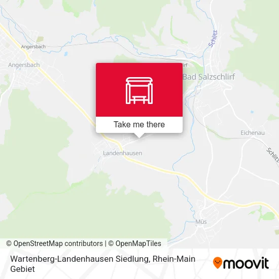 Карта Wartenberg-Landenhausen Siedlung