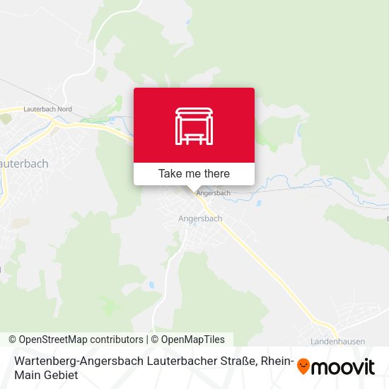 Wartenberg-Angersbach Lauterbacher Straße map
