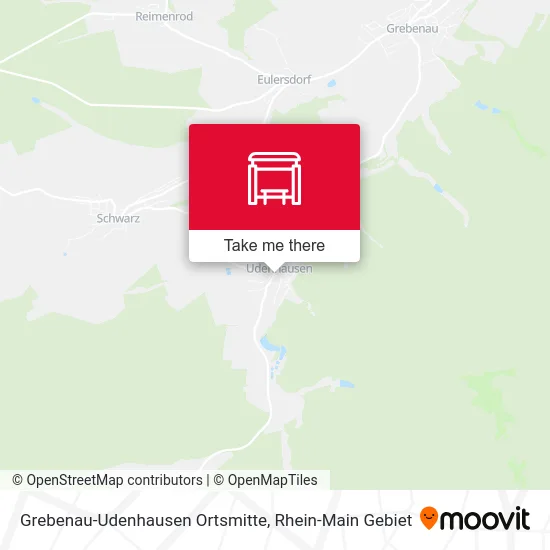 Карта Grebenau-Udenhausen Ortsmitte
