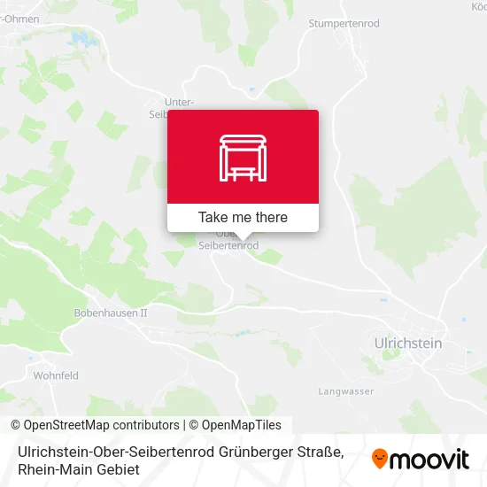 Карта Ulrichstein-Ober-Seibertenrod Grünberger Straße