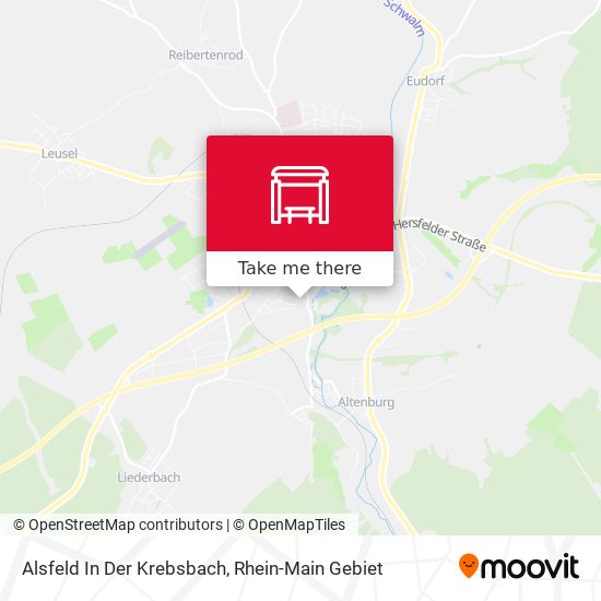 Alsfeld In Der Krebsbach map