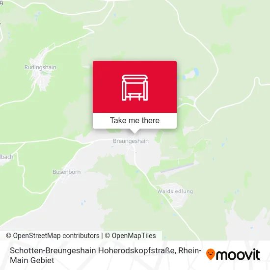 Карта Schotten-Breungeshain Hoherodskopfstraße