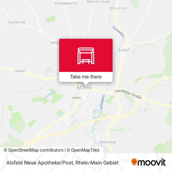 Карта Alsfeld Neue Apotheke/Post