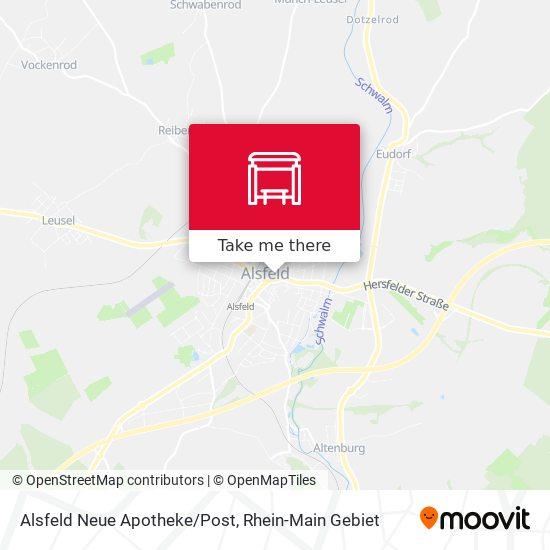 Alsfeld Neue Apotheke/Post map