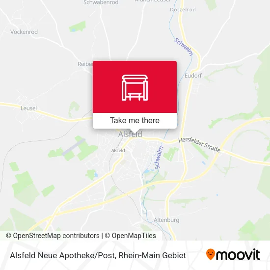 Карта Alsfeld Neue Apotheke/Post