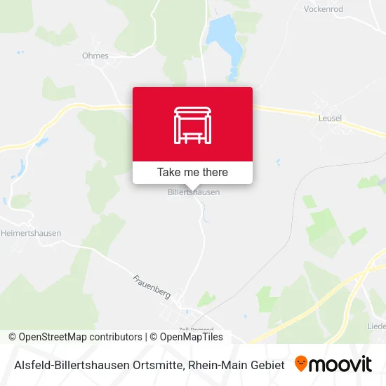 Карта Alsfeld-Billertshausen Ortsmitte
