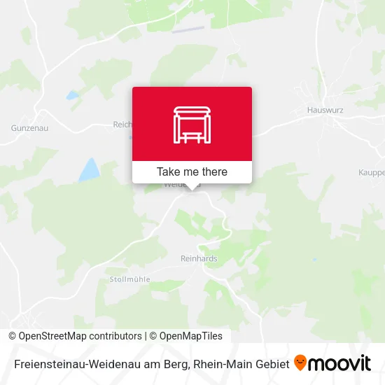Карта Freiensteinau-Weidenau am Berg