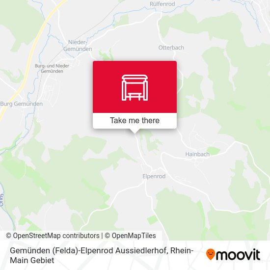 Gemünden (Felda)-Elpenrod Aussiedlerhof map